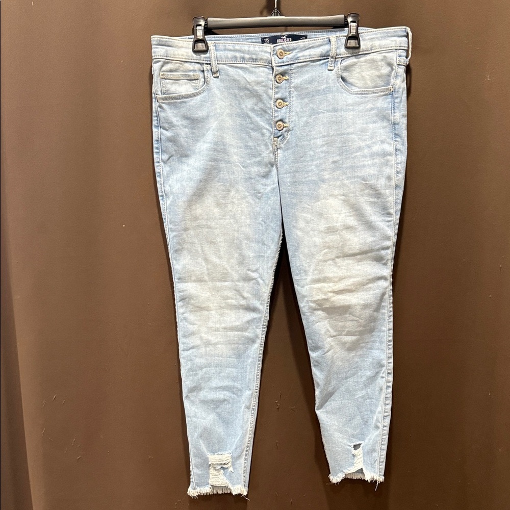 Hollister High-Rise Crop Super Skinny Classic Stretch, Size 17S (W33, L24) - NWT